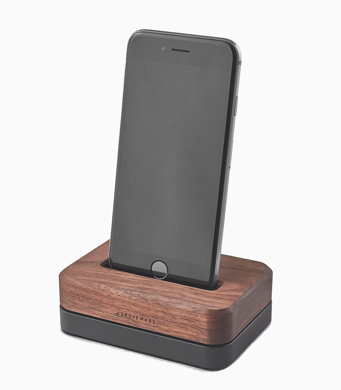 dock-black-walnut-ip6-grid-A4_7 قفسه آیفون چوبی - تصویر 1